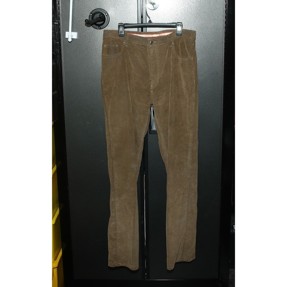 Hobie Circa Nineteen-50 Men's Denim Corduroy Pants 36x34 Brown Straight Leg